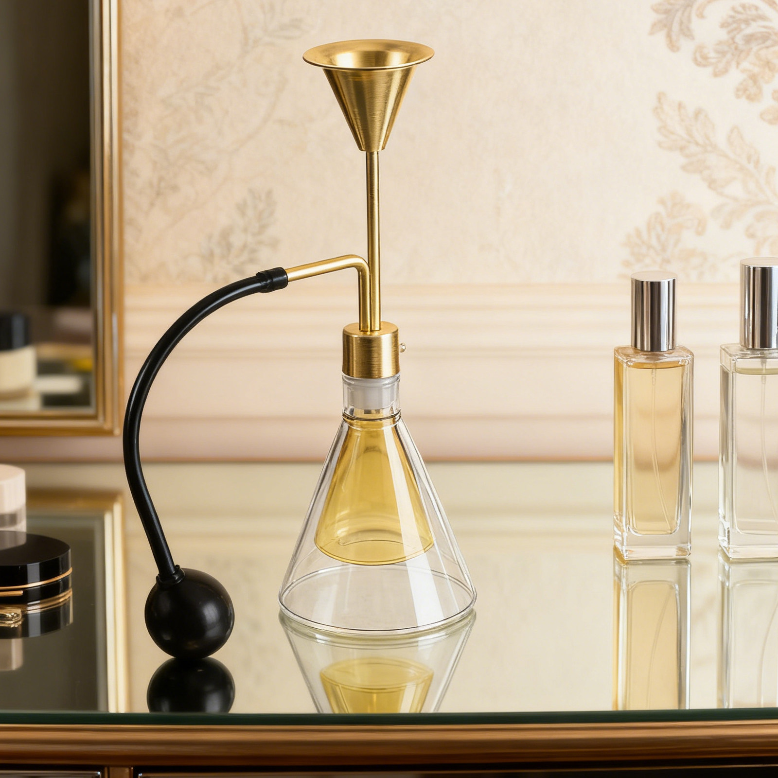 Home Fragrance Bottle - زجاجة عطر زجاجية مزدوجة الجدار للزيوت