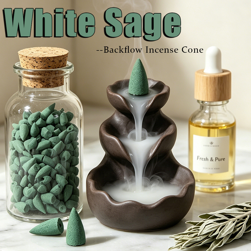 Home Fragrance Vanilla - أقماع بخور برائحة المريمية البيضاء، عطر
