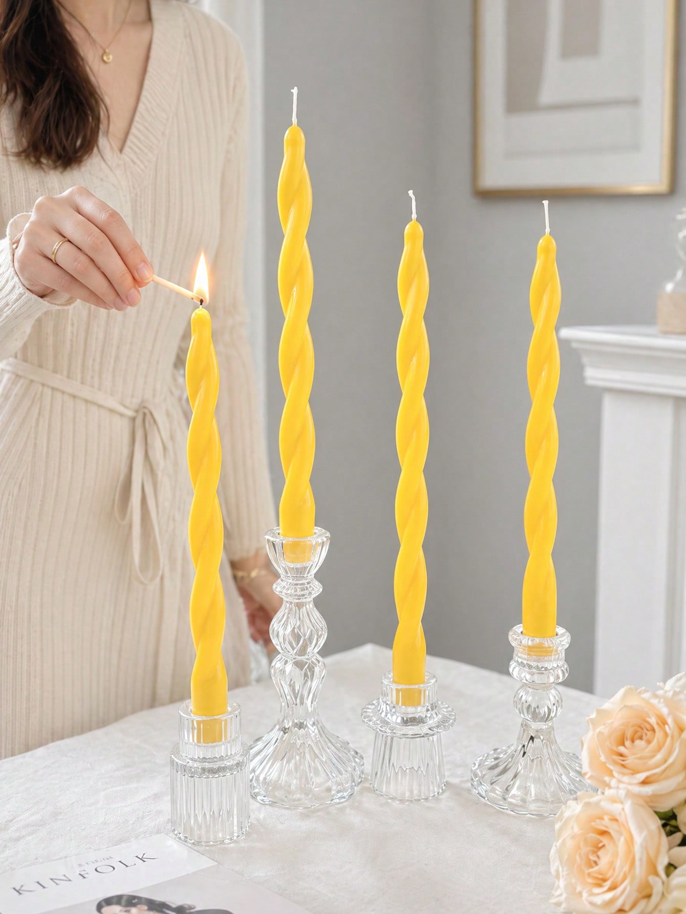 Home Fragrance Set - مجموعة من 4 قطع من الشموع