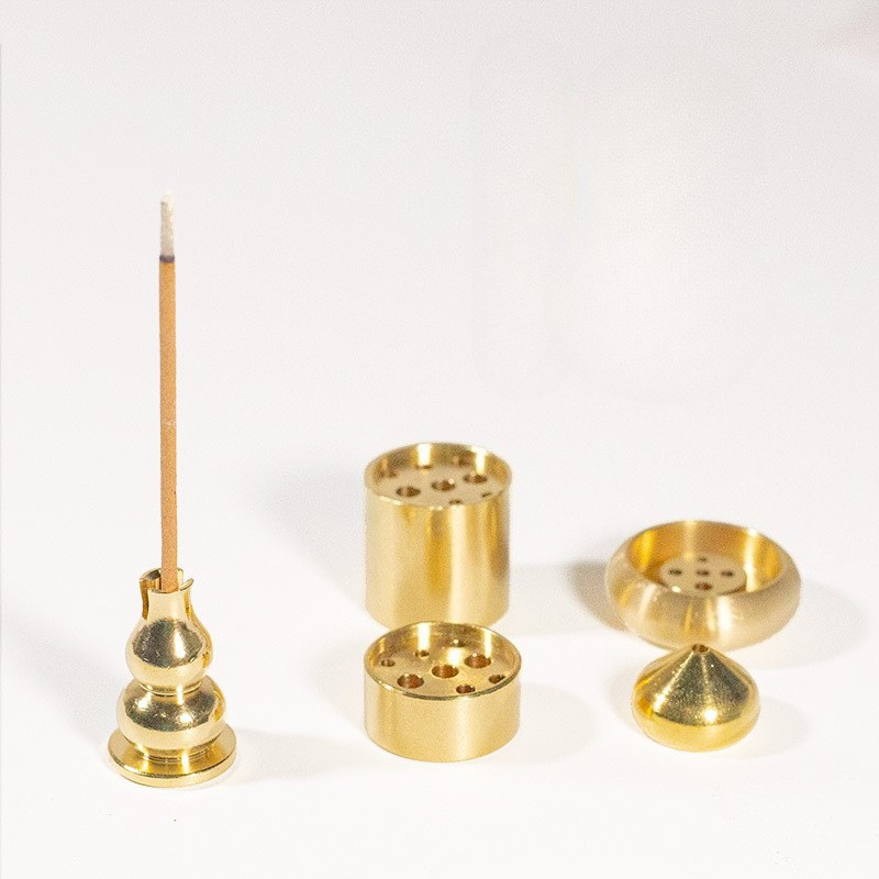 Home Fragrance Miniso - مبخرة نحاسية للبخور والعود، معدنية بـ