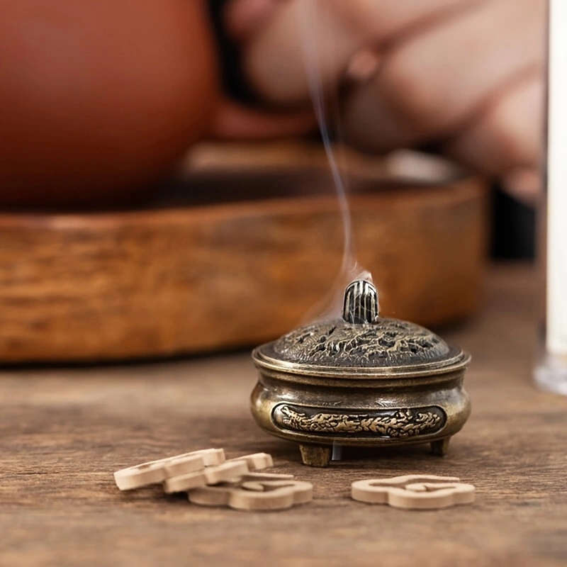 مبخرة جيب نحاسية عتيقة صغيرة م - مراجعة Home Fragrance Miniso وسعره