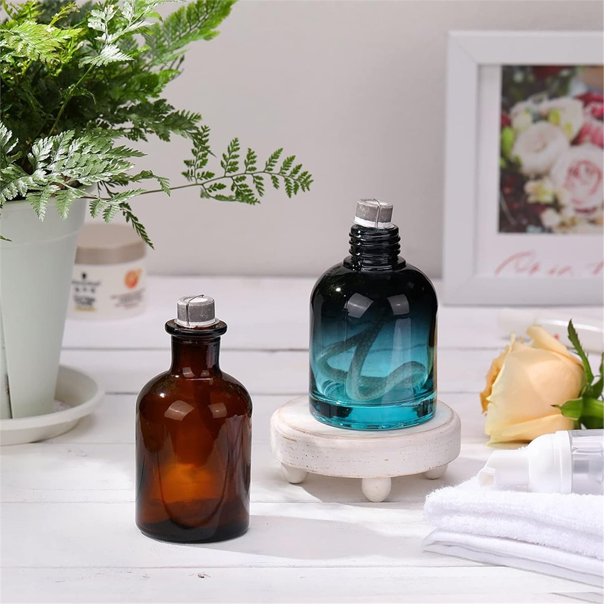 فتيل بديل لمصباح الزيت، موقد ت - مراجعة Home Fragrance Oil Burner وسعره