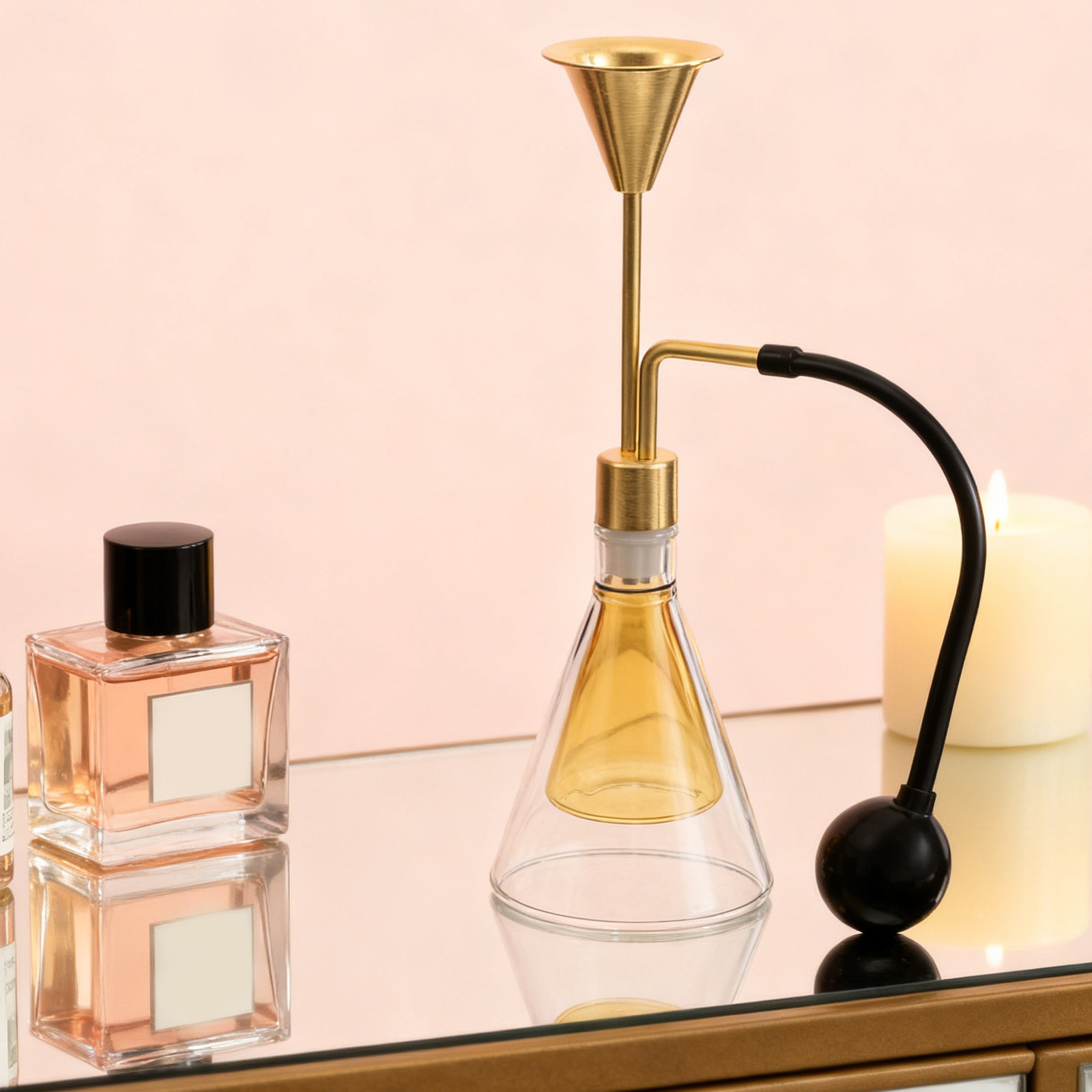 زجاجة عطر زجاجية مزدوجة الجدار - مراجعة Home Fragrance Bottle وسعره