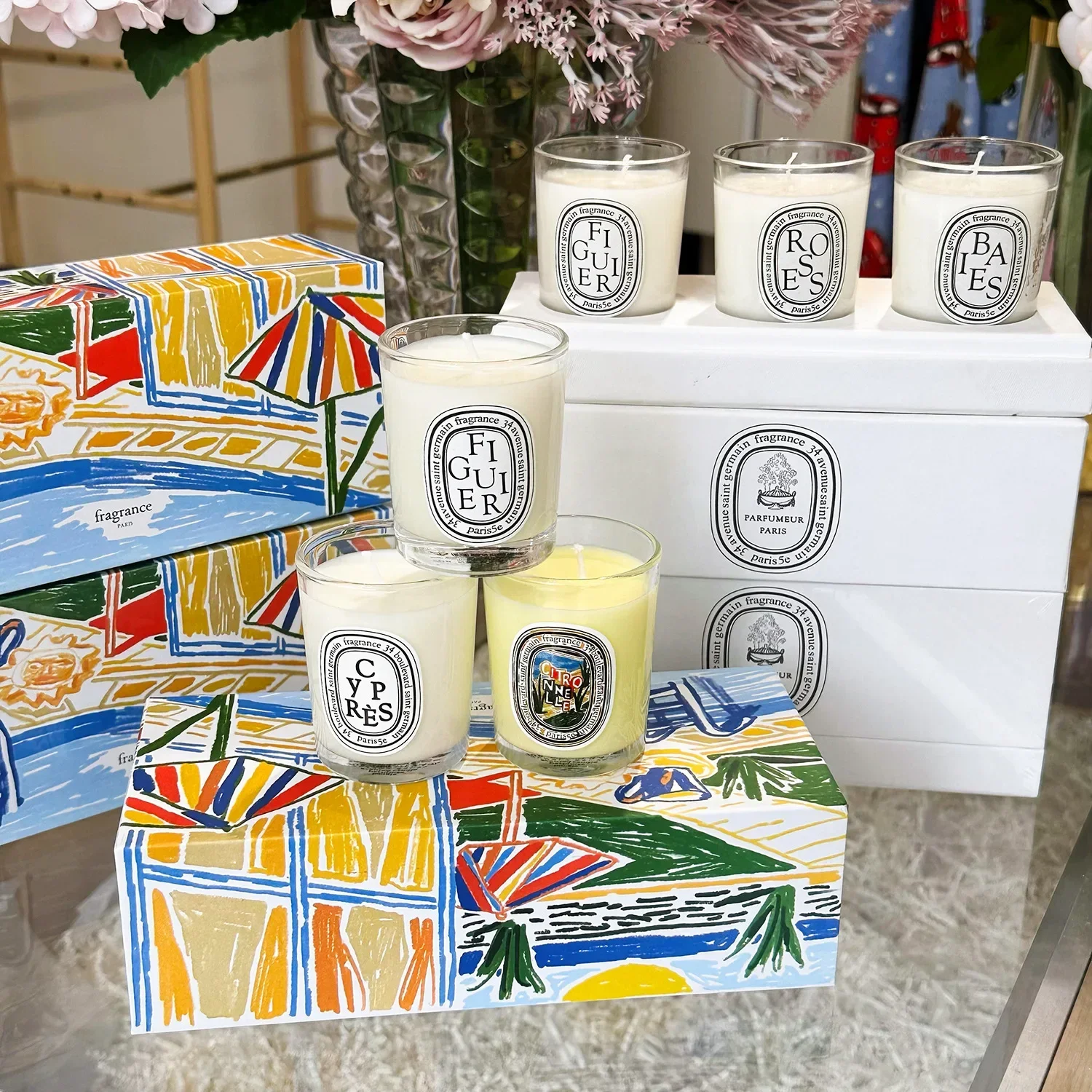 شمعة عطرية، شموع معطرة بالنبات - مراجعة Home Fragrance In French وسعره